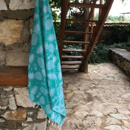 Mijölnir Toalla de playa fouta de piña, Verde